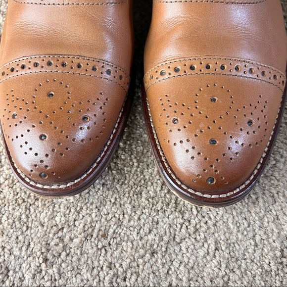 JOHNSTON MURPHY Oxford Cap Toe Dress Shoes 7M - Picture 5 of 9